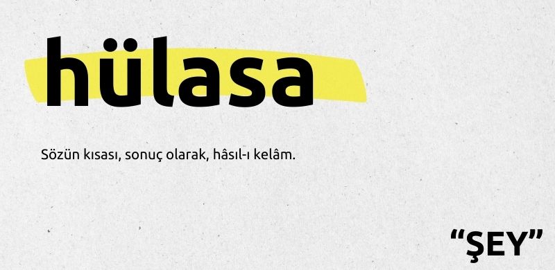 Hülasa